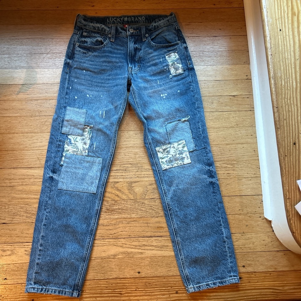 Lucky Brand Blue Patchwork Jeans